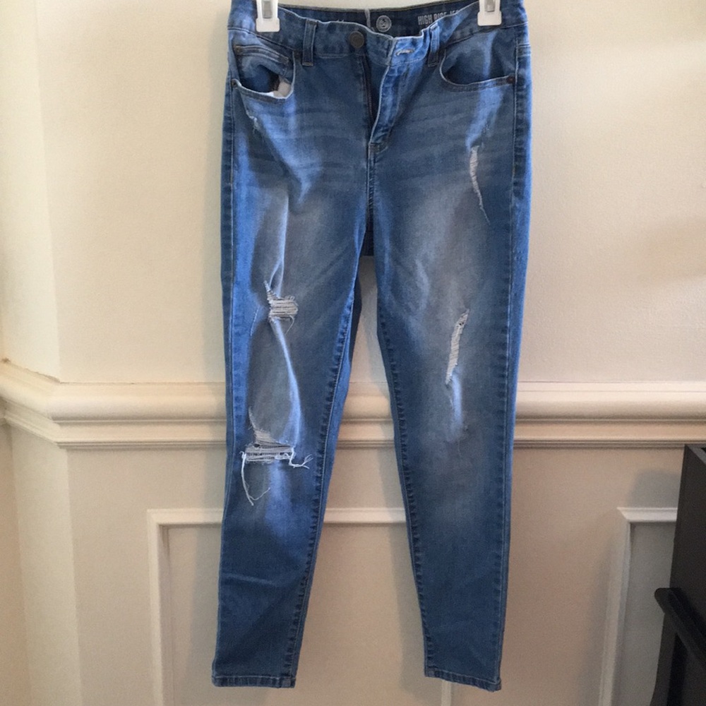 SO High Rise Ripped Jegging Size 11